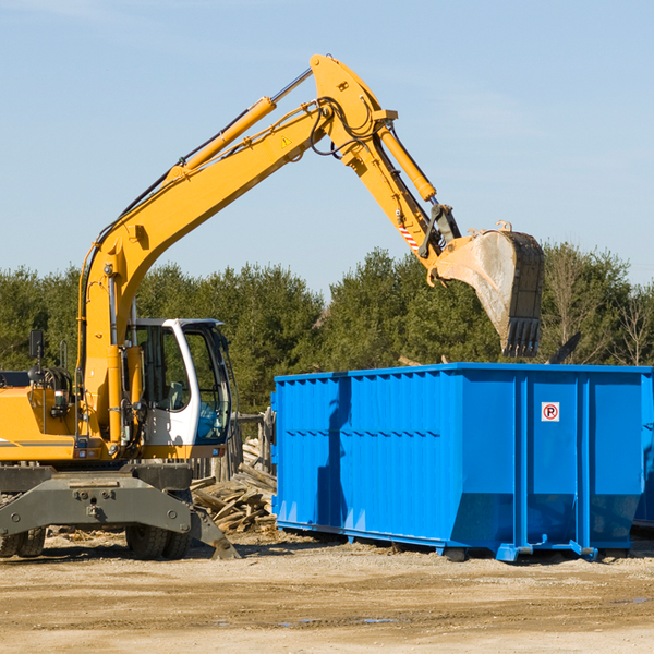 can i choose the location where the residential dumpster will be placed in Mallard Iowa